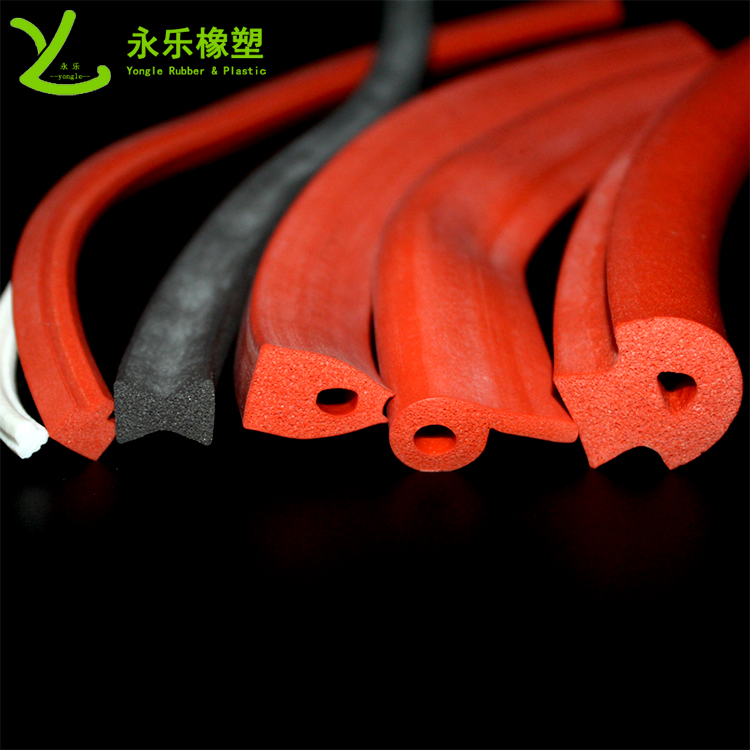 擠出發(fā)泡密封條，定制硅膠發(fā)泡密封條，耐高溫發(fā)泡硅膠密封條