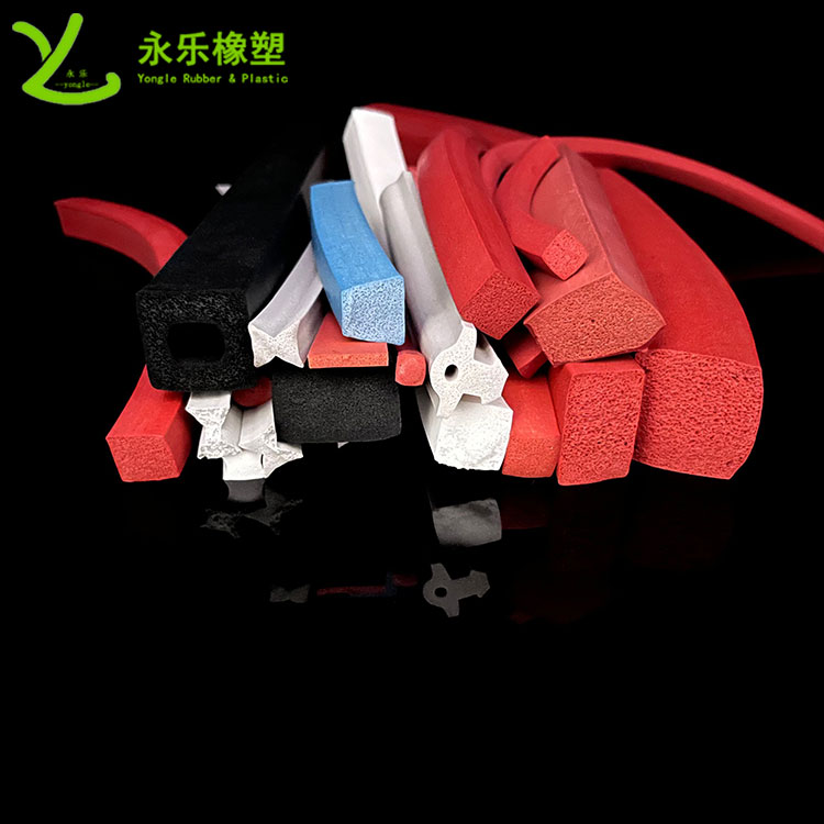 擠出發(fā)泡硅膠條，防水發(fā)泡硅膠條，耐高溫發(fā)泡硅膠條