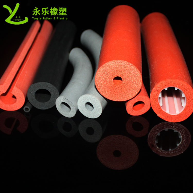 硅膠發(fā)泡管，耐高溫發(fā)泡硅膠管，保溫發(fā)泡硅膠管
