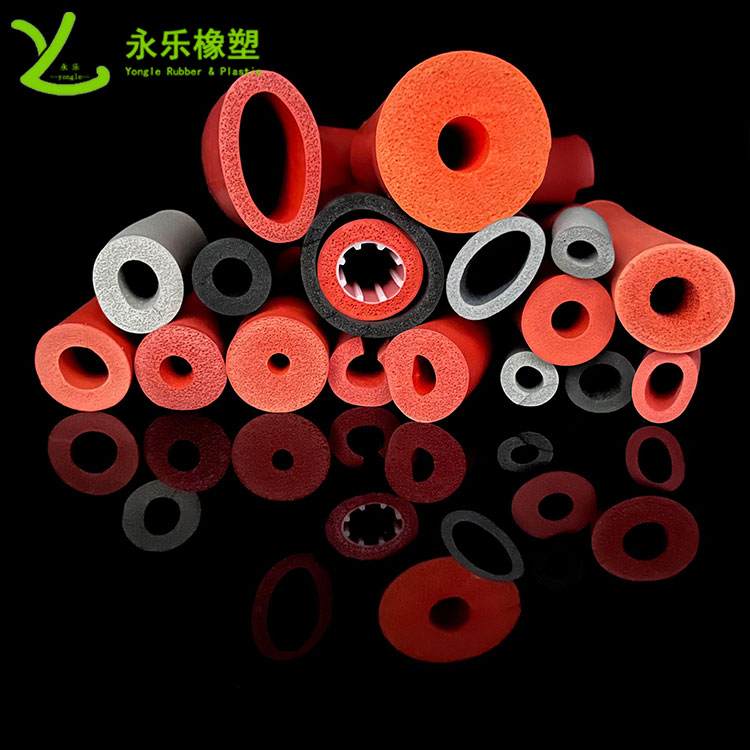 擠出發(fā)泡硅膠管，耐高溫發(fā)泡硅膠管，耐老化發(fā)泡硅膠管