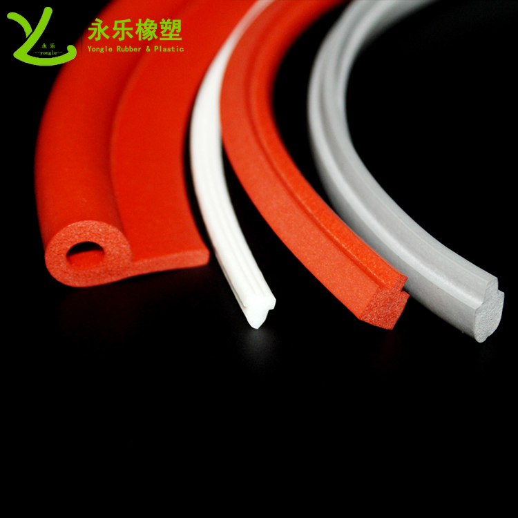 擠出發(fā)泡密封條，定制硅膠發(fā)泡密封條，耐高溫發(fā)泡硅膠密封條