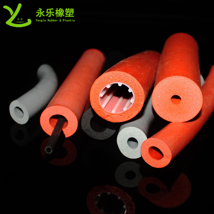 硅膠發(fā)泡管，耐高溫發(fā)泡硅膠管，保溫發(fā)泡硅膠管