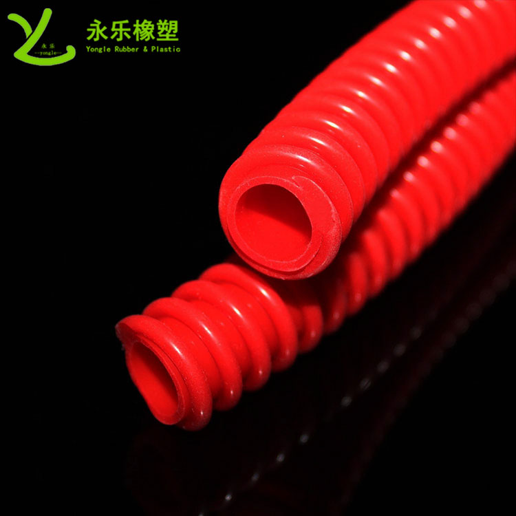 擠出醫(yī)用硅膠波紋管，紅色硅膠波紋管，耐高溫硅膠波紋管