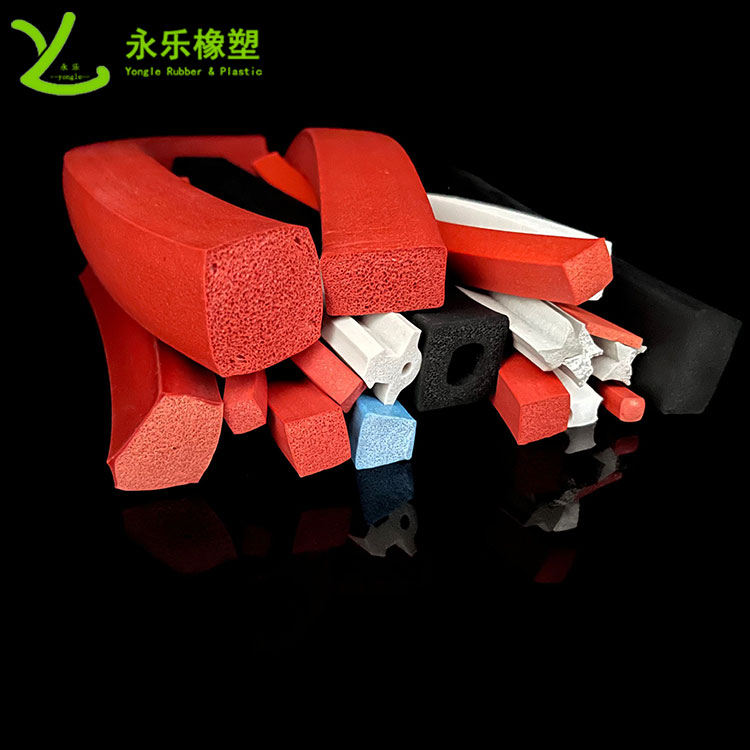 擠出發(fā)泡硅膠條，防水發(fā)泡硅膠條，耐高溫發(fā)泡硅膠條